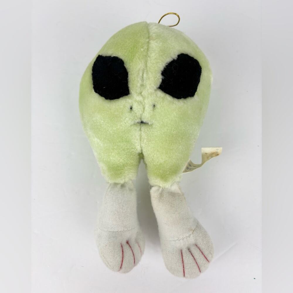 Vintage Alien Plush Ornament 8”